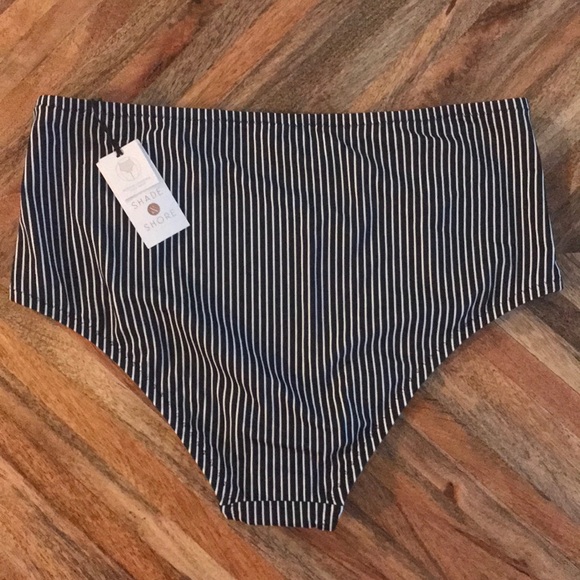 NWT Shade & shore caged high waisted bikini bottom - Picture 2 of 5